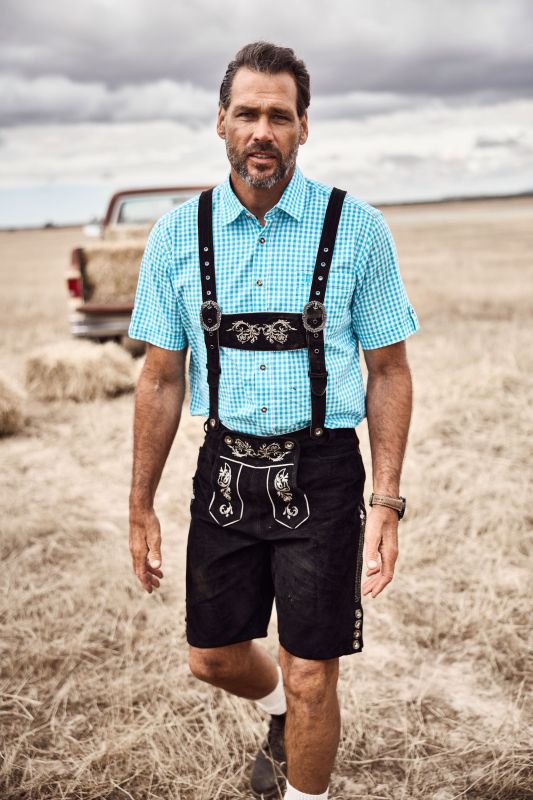 Short Sleeve Check Print Traditional Shirt