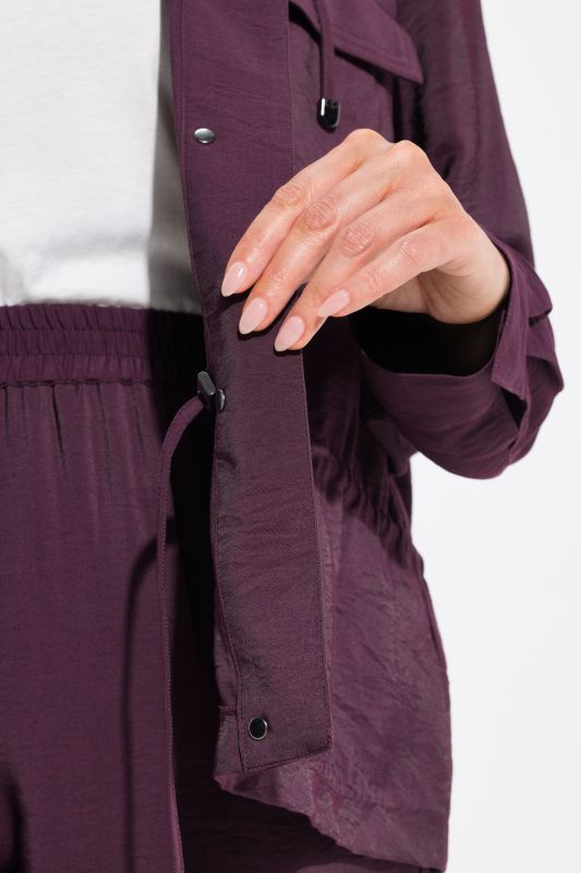 Lightweight Textured Cargo Jacket