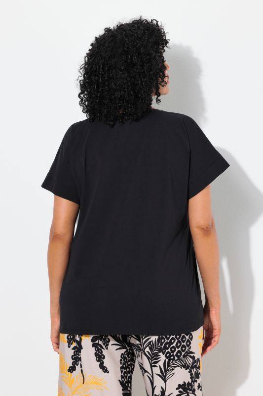 Rhinestone Pineapple Cap Sleeve Tee