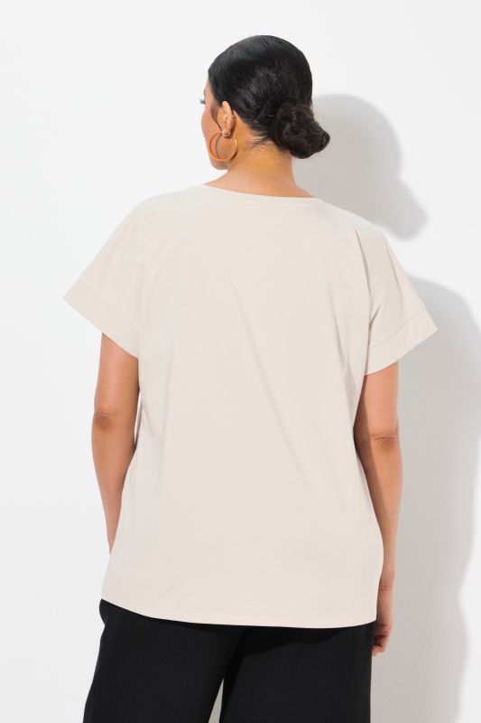 Rhinestone Pineapple Cap Sleeve Tee