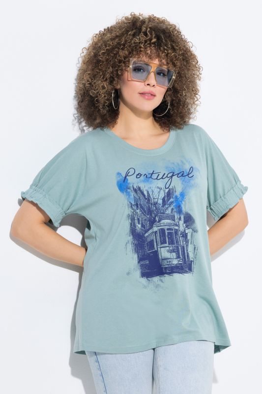 Portugal Ruffled Cuff Graphic Tee