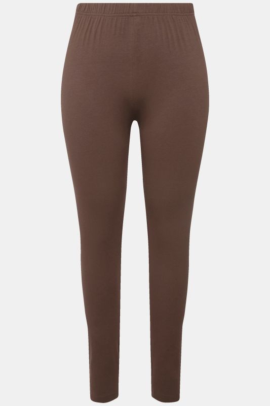 Basic Stretch Knit Ankle Length Leggings
