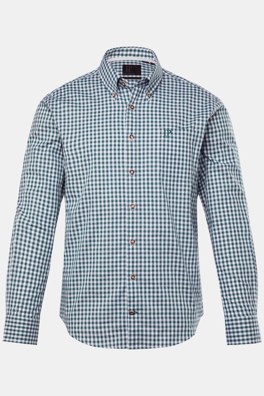 Long Sleeve Check Print Traditional Shirt