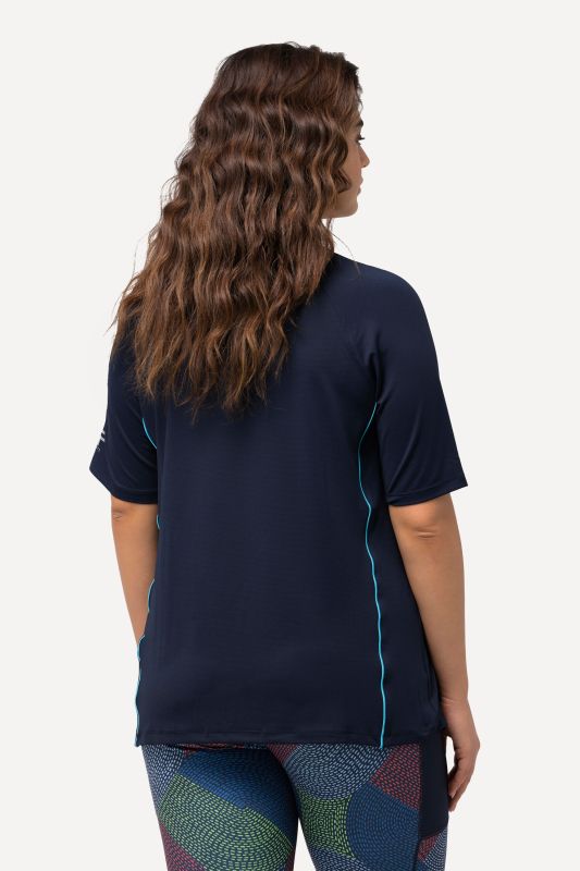 Piping Accent Functional UVP 50+ Stretch Knit Top