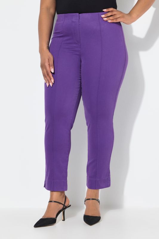 Cigarette Pintuck Elastic Waistband Pants