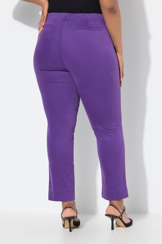 Cigarette Pintuck Elastic Waistband Pants