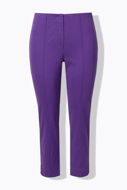 Cigarette Pintuck Elastic Waistband Pants