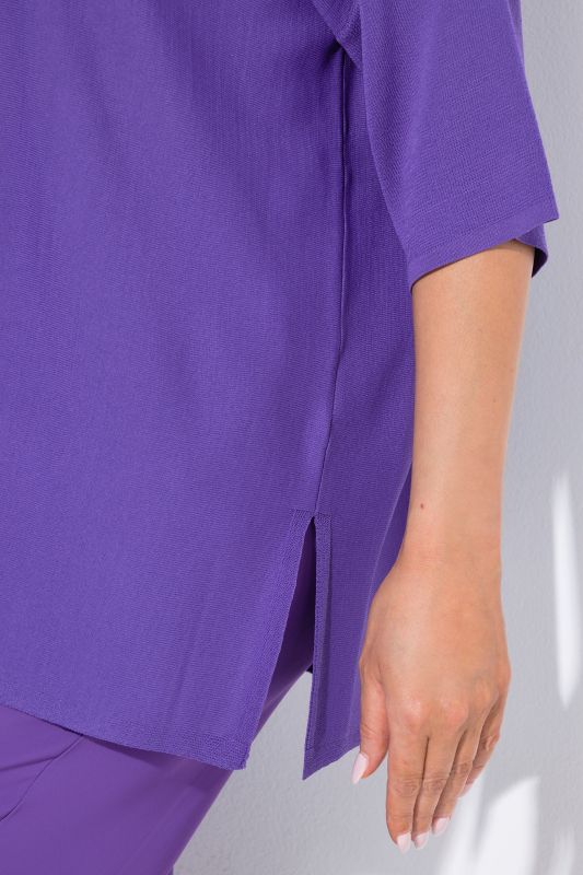 Oversized 3/4 Sleeve V-Neck Sweater