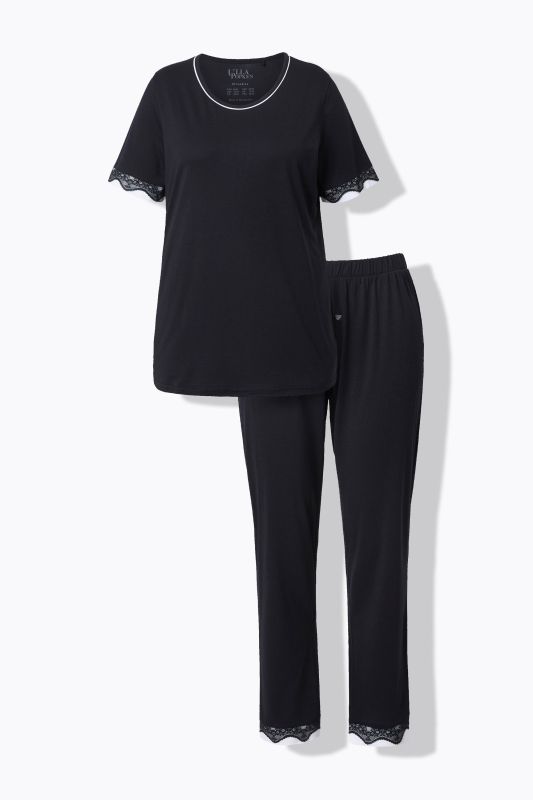 Lace Trim Pajama Set