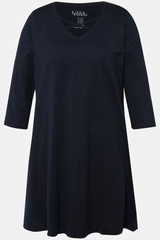 Criss Cross V-Neckline Swing Knit Tunic
