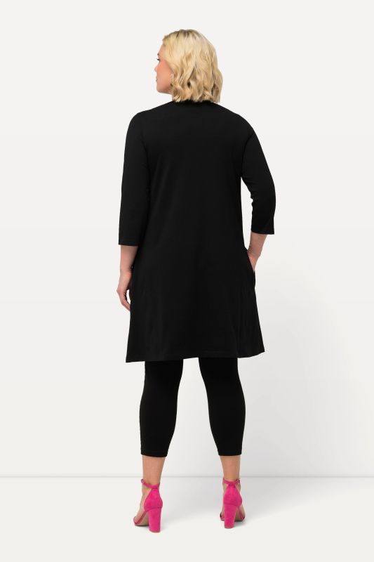Square Neckline Knit Swing A-line Pocket Tunic