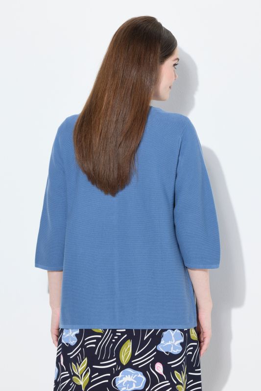 Eco Cotton 3/4 Sleeve V-Neck Cardigan