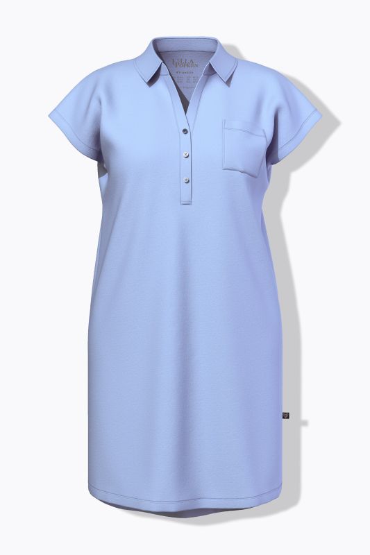 Collared Cap Sleeve Nightgown