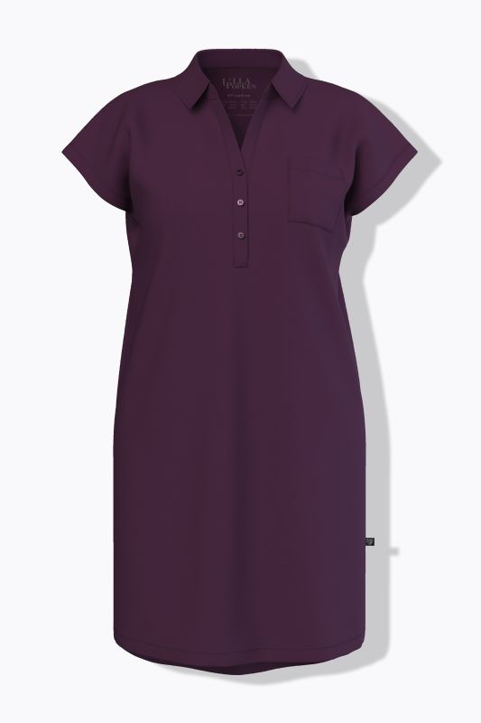 Collared Cap Sleeve Nightgown