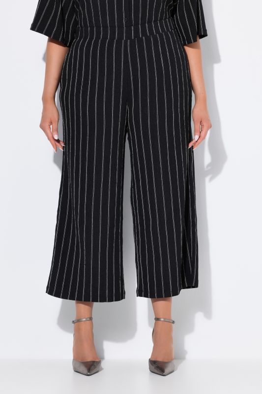 Pinstripe Wide Leg Pants