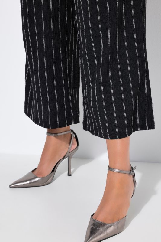 Pinstripe Wide Leg Pants