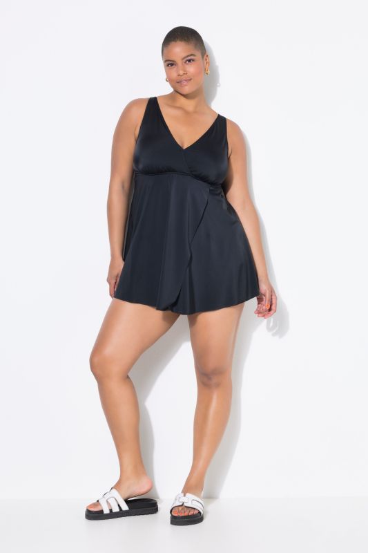 Tankini top, soft cups, wrap look