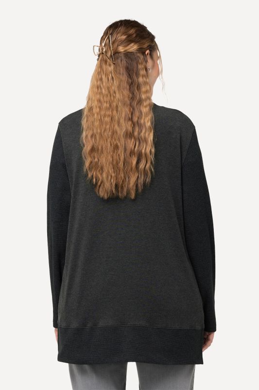 Open Shape Long Sleeve Sweatshirt