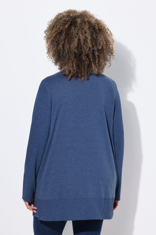 Open Shape Long Sleeve Sweatshirt