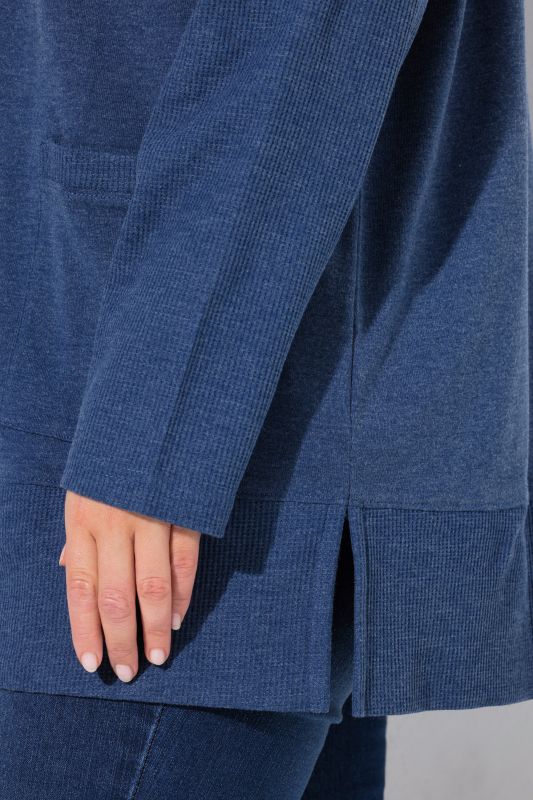 Open Shape Long Sleeve Sweatshirt