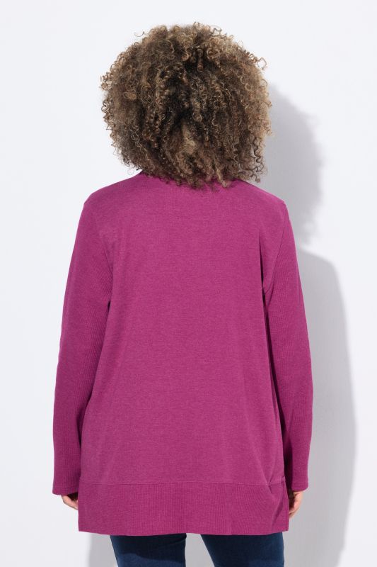 Open Shape Long Sleeve Sweatshirt