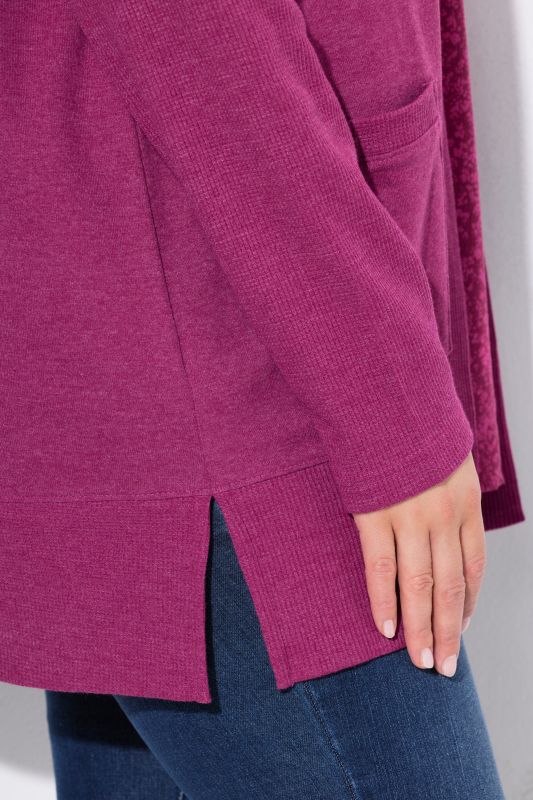 Open Shape Long Sleeve Sweatshirt