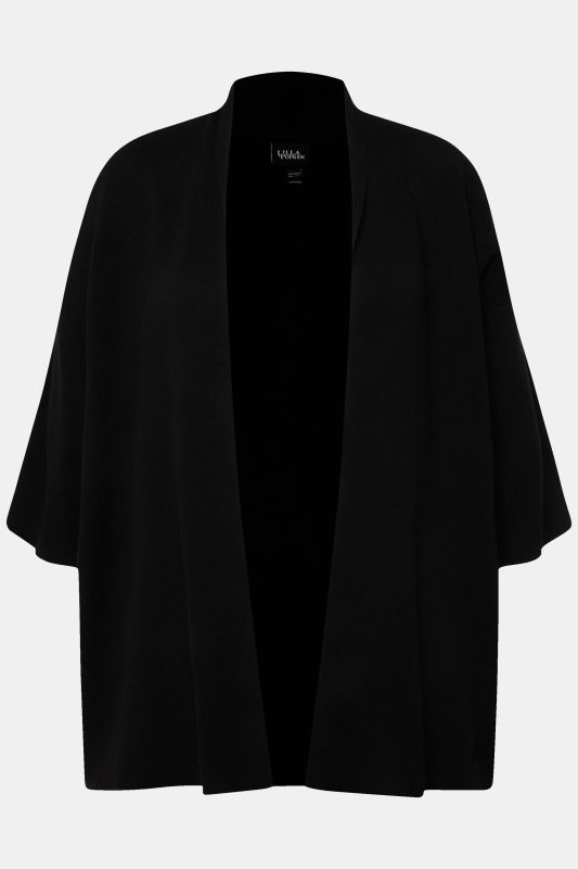 Oversized Shawl Collar 3/4 Sleeve Cardigan