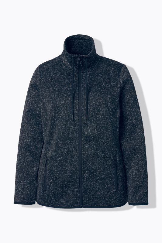 Heather Knit Fleece Jacket