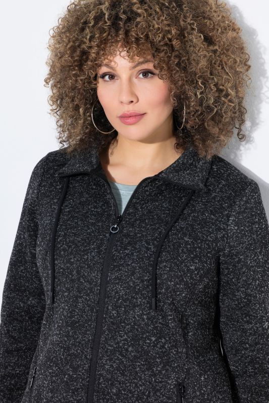 Heather Knit Fleece Jacket