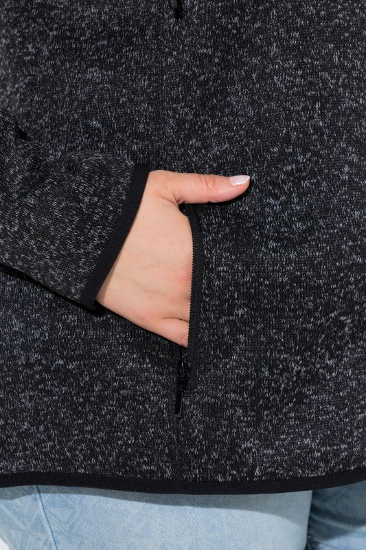 Heather Knit Fleece Jacket