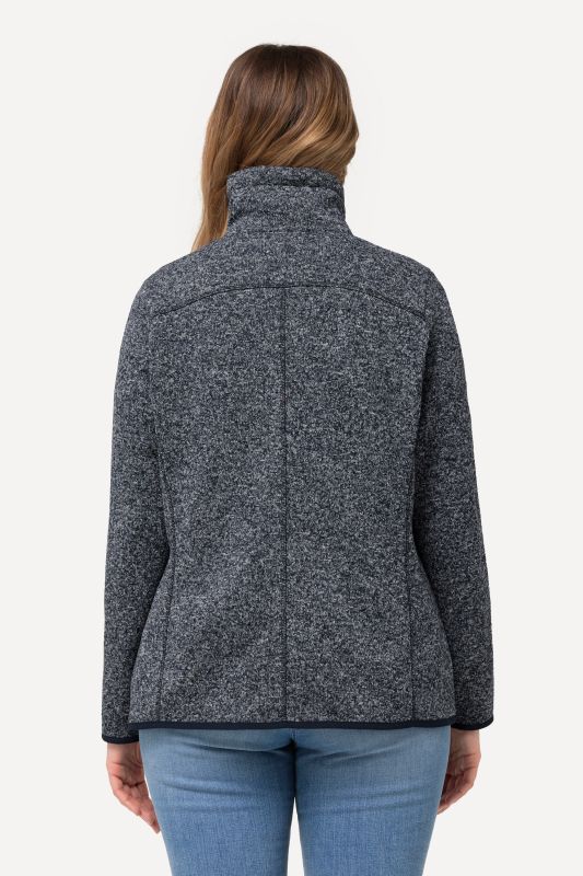 Heather Knit Fleece Jacket