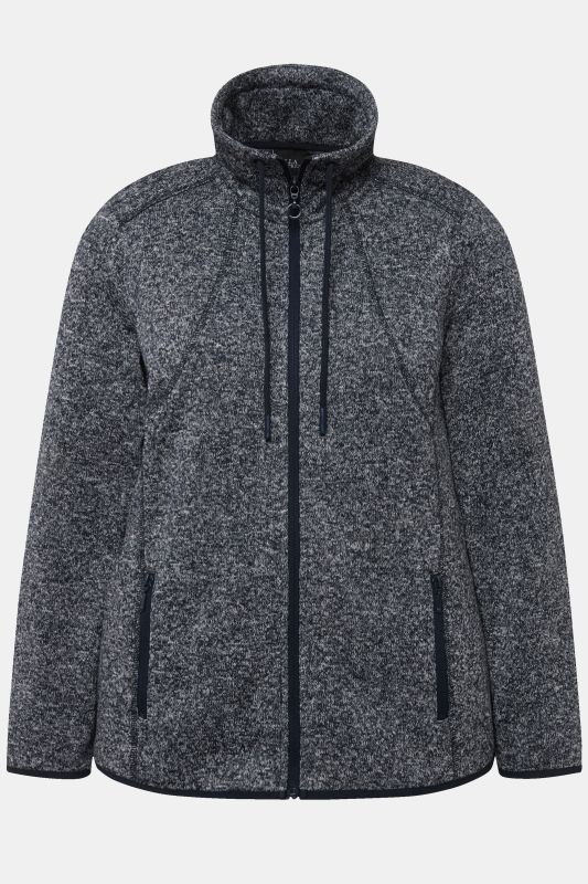 Heather Knit Fleece Jacket