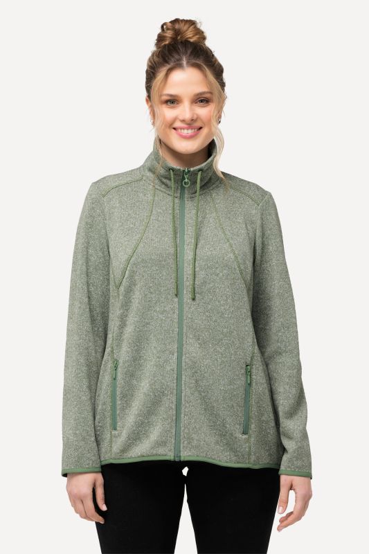 Heather Knit Fleece Jacket