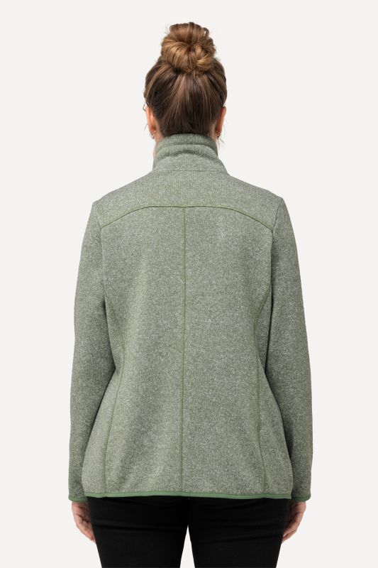 Heather Knit Fleece Jacket