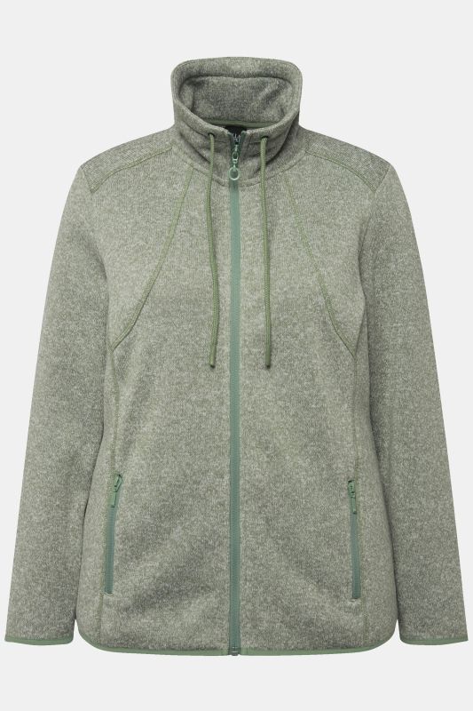 Heather Knit Fleece Jacket