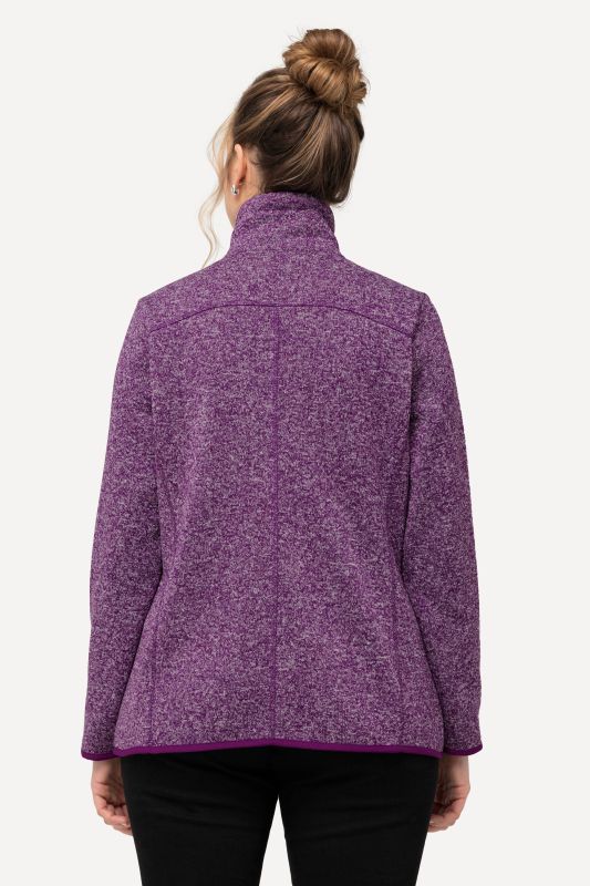 Heather Knit Fleece Jacket
