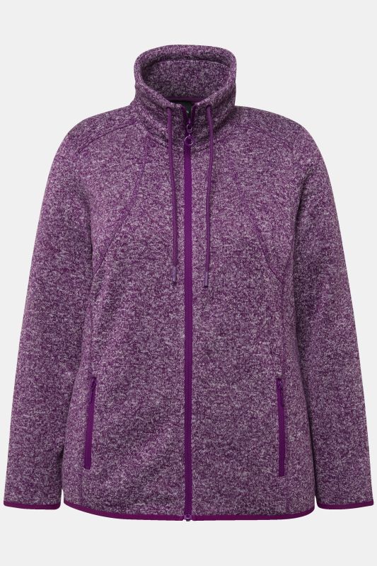 Heather Knit Fleece Jacket