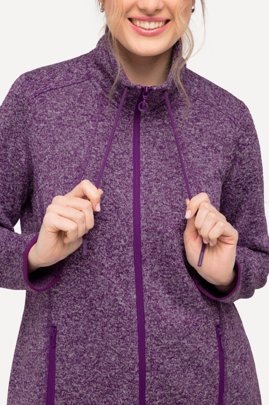 Heather Knit Fleece Jacket