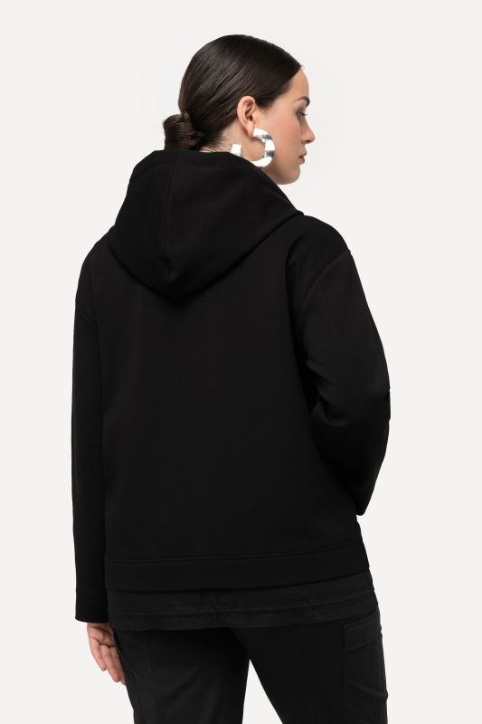 Tie Hem Zip-Up Hoodie
