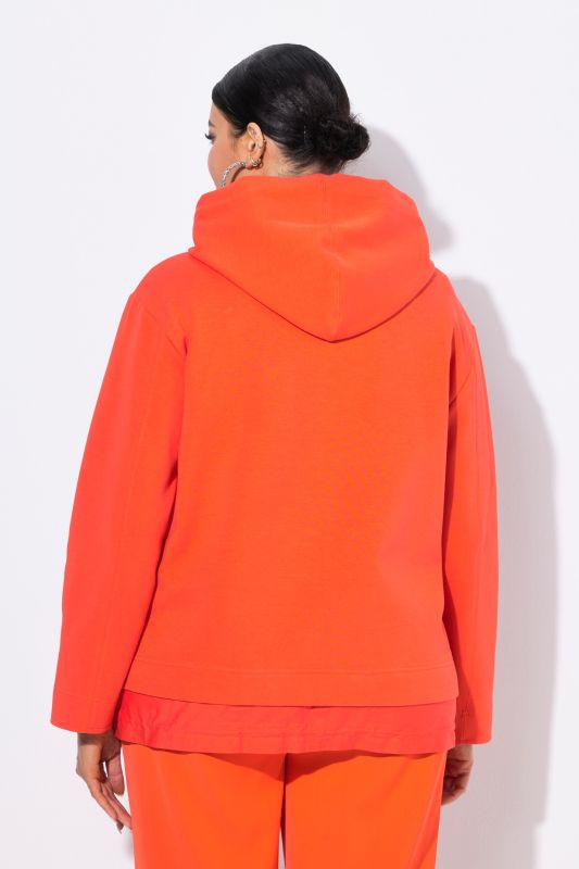 Tie Hem Zip-Up Hoodie