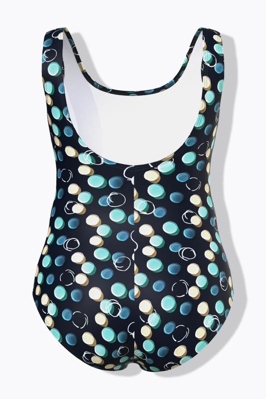 Bubble Print One Piece Swimsuit