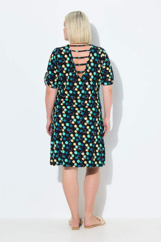 Bubble Print Short Sleeve Dress