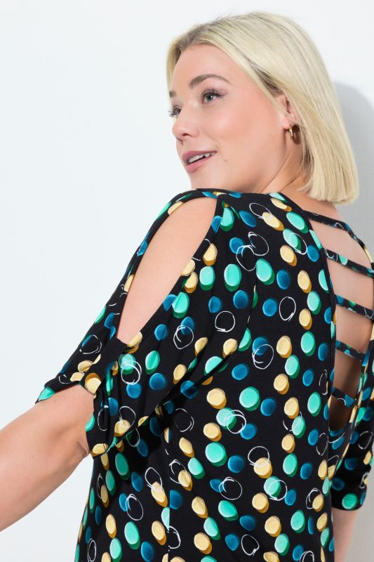 Bubble Print Short Sleeve Dress
