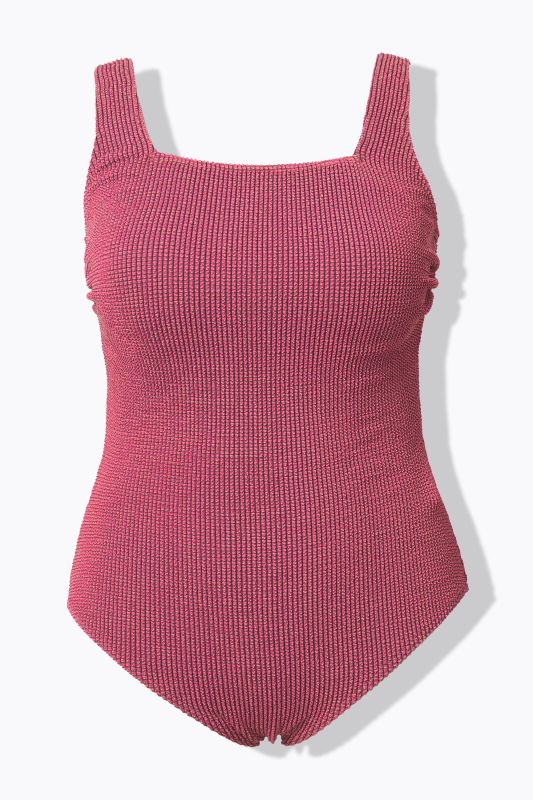 Textured Square Neck SWimsuit
