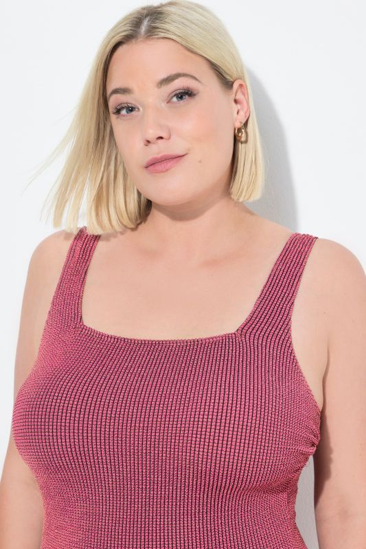 Textured Square Neck SWimsuit