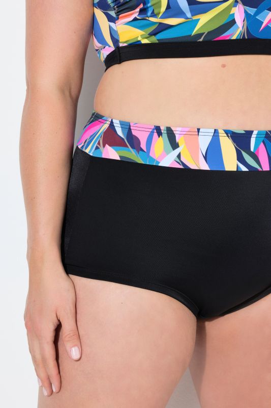 Split Strap Leaf Print Bikini Set