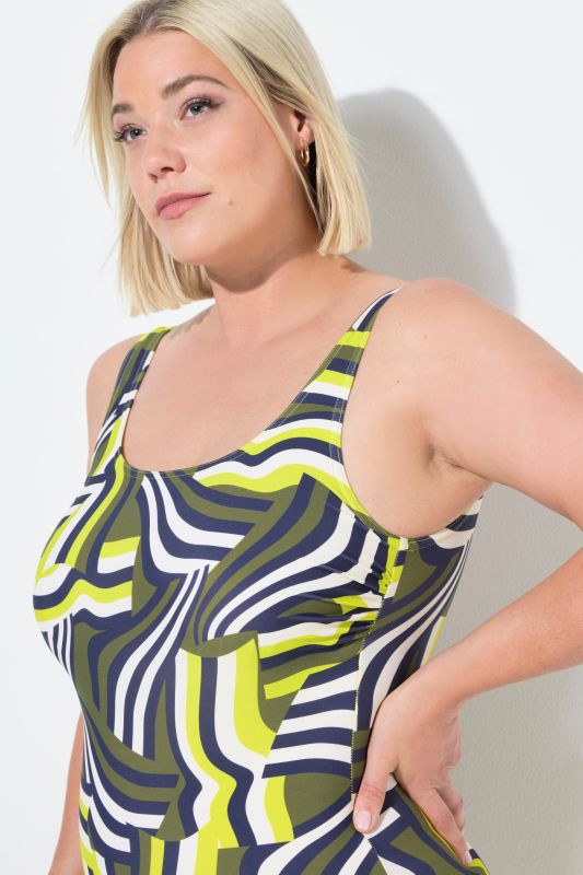 Abstract Print Swimsuit