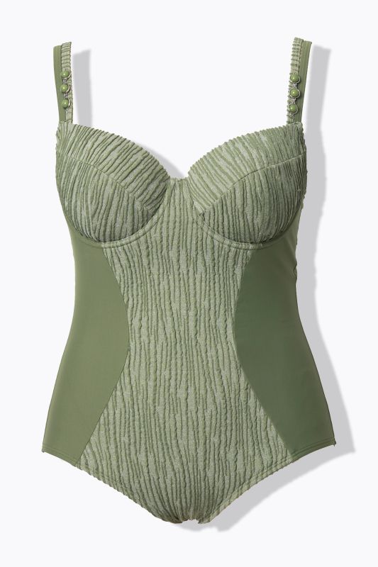 Textured Underwire Swimsuit