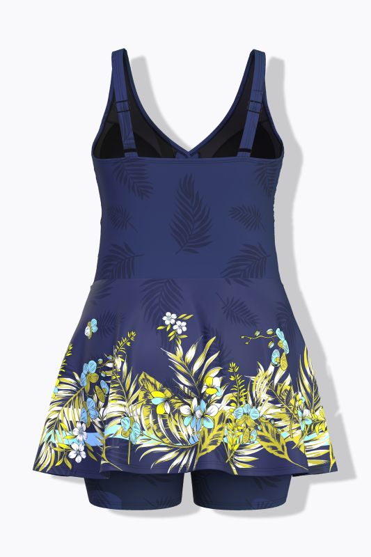 Jungle Foliage Swim Dress