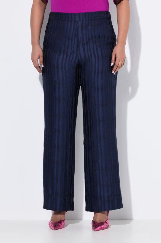 Striped Textured Pants